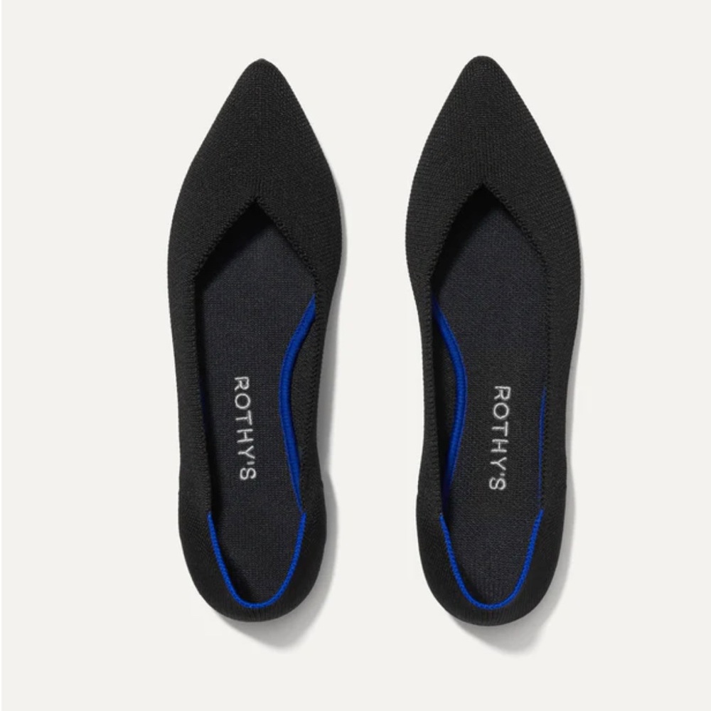 Rothy’s Classic Black Point Flat